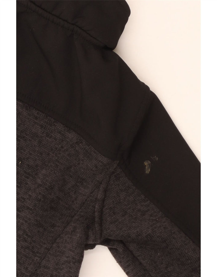 Dkny Jungen-Trainingsanzug-Top-Jacke, 3–4 Jahre, schwarzes Farbblock-Polyester