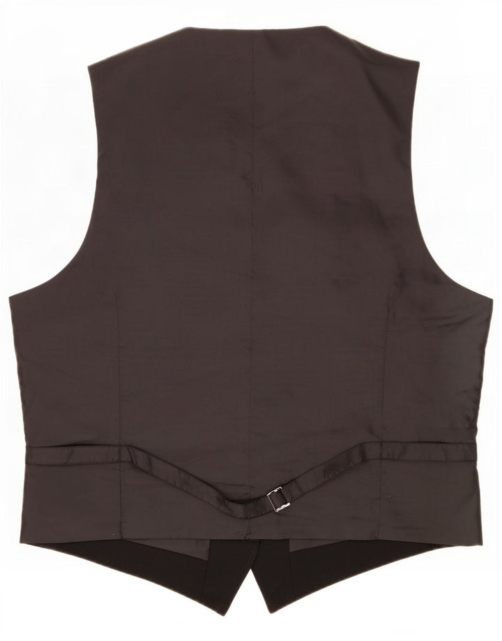 Marks & Spencer Herrenweste, groß, aus schwarzem Polyester