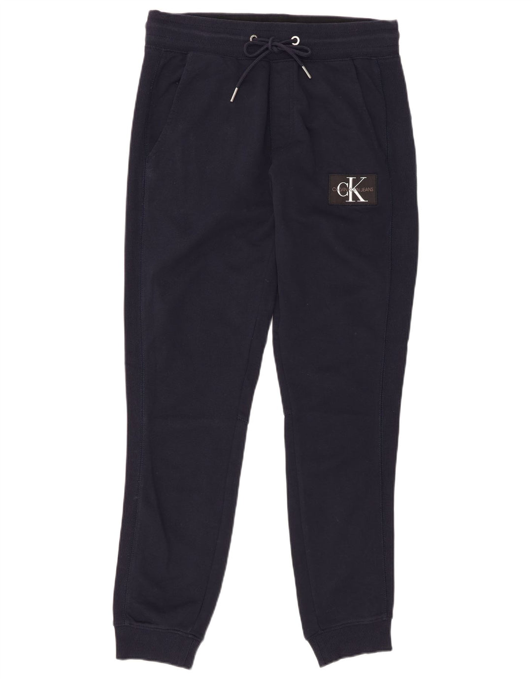 Calvin Klein Herren-Trainingshose, Jogginghose, mittelmarineblaue Baumwolle