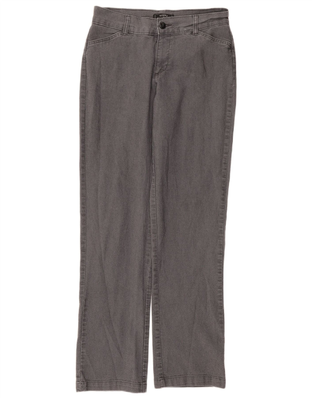 LEE Damen Riders Freizeithose US 8 Medium W30 L32 Graues Fischgrätenmuster
