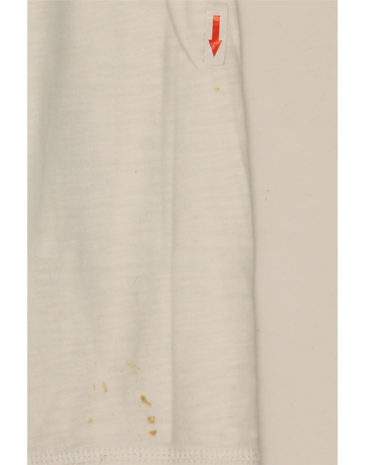 Tommy Hilfiger Herren-Top, langärmelig, XL, weiße Baumwolle