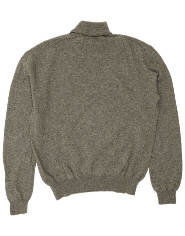 Polo Ralph Lauren Mens Roll Neck Jumper Sweater Medium Grey Wool