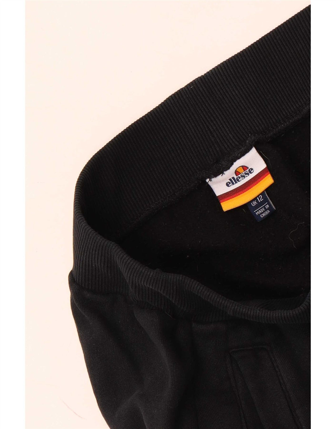 Ellesse Damen Trainingshose Jogger UK 12 Medium Schwarz