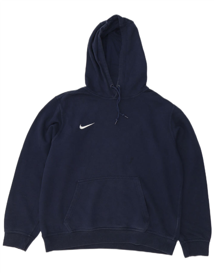 NIKE Herren-Kapuzenpullover, groß, marineblau, Baumwolle