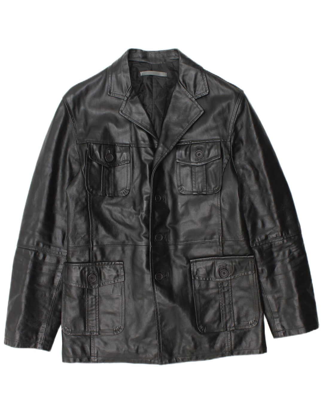 Imperial Herren Lederjacke UK 36 Small Schwarzes Leder