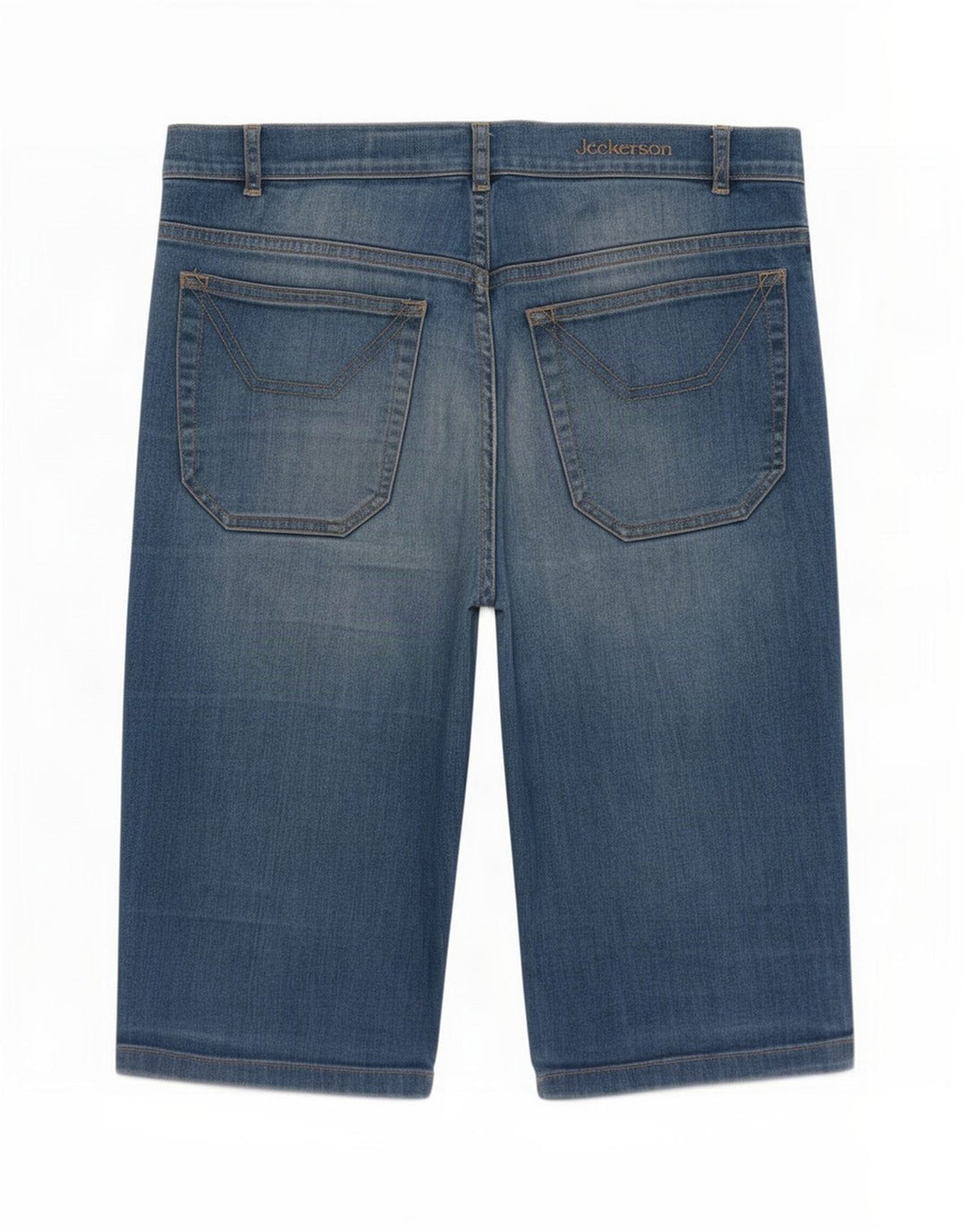 Jeckerson Damen Bermuda Denim Shorts Medium W30 Blaue Baumwolle
