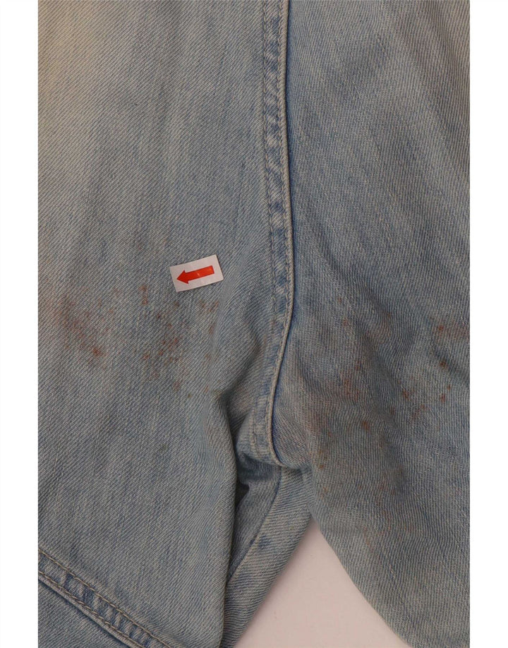 Iceberg Herren Cargo Denim Shorts W36 Große blaue Baumwolle