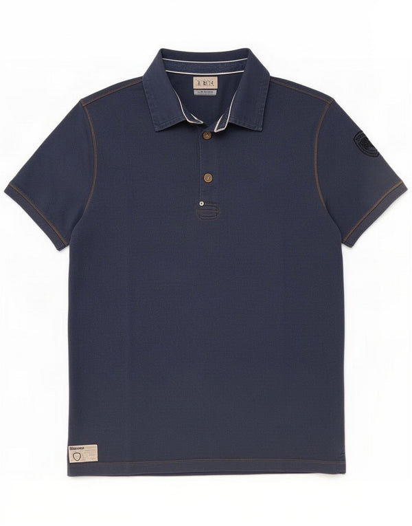 Blauer Herren Poloshirt XL Blaue Baumwolle