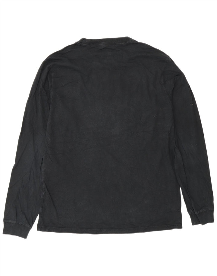 Converse Herren-Oberteil, langärmelig, mittelschwarz, Baumwolle