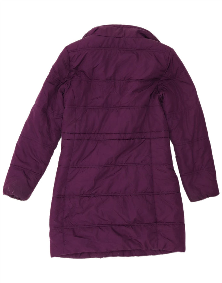 Marks & Spencer Damen Wattierter Mantel UK 10 Small Lila Polyester