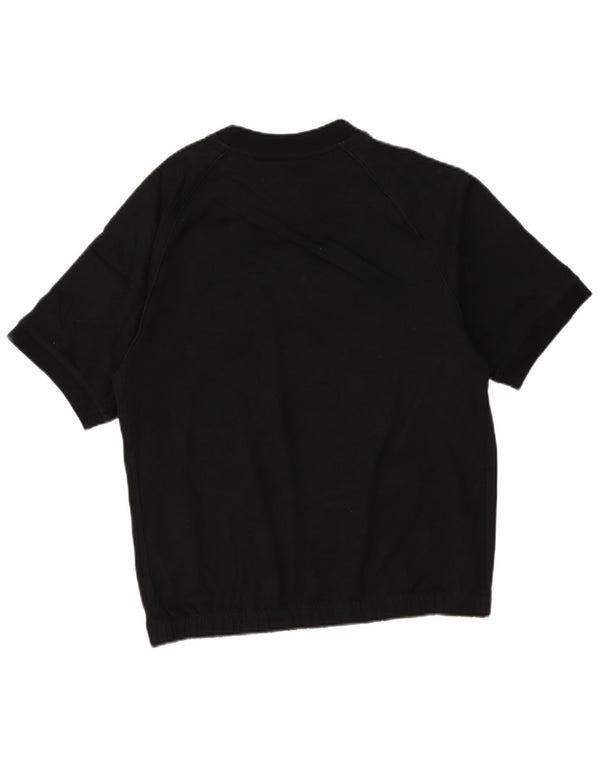 Adidas Herren Kurzarm-Sweatshirt, Pullover, Größe S, Schwarz, Baumwolle