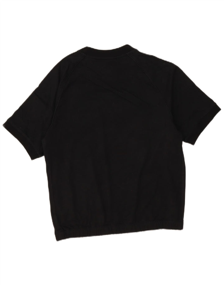 Adidas Herren Kurzarm-Sweatshirt, Pullover, Größe S, Schwarz, Baumwolle