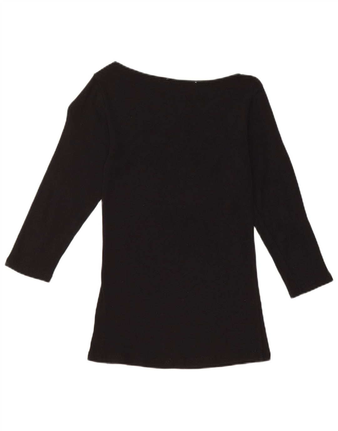 Zara Damen Top 3/4 Ärmel UK 8 Small Schwarz