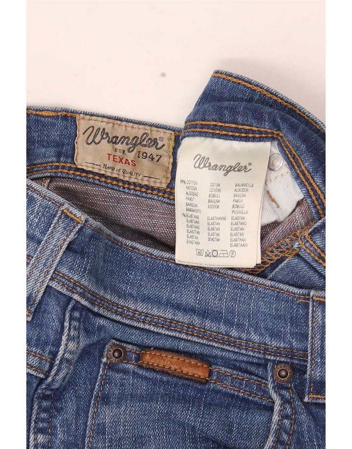 Wrangler Herren Texas Stretch Straight Jeans W30 L32 Blaue Baumwolle