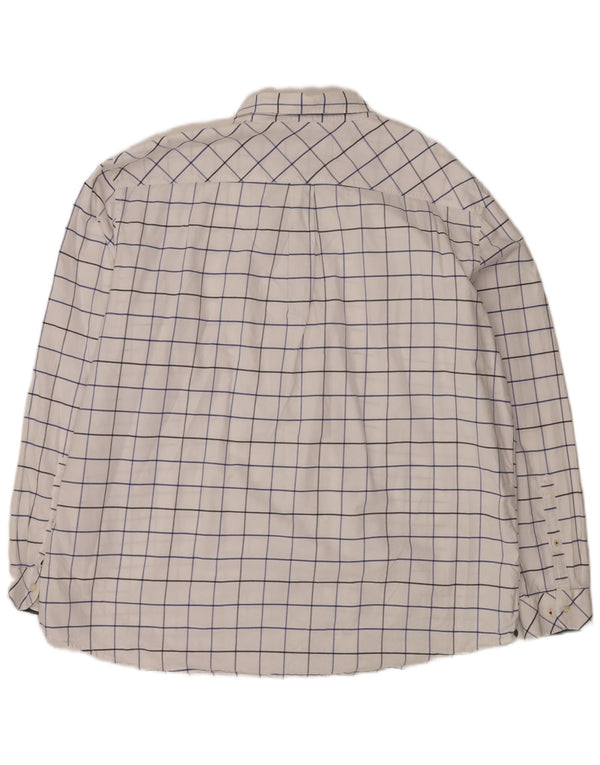 Joules Herren-Hemd mit klassischer Passform, 3XL, weiß kariert, Baumwolle