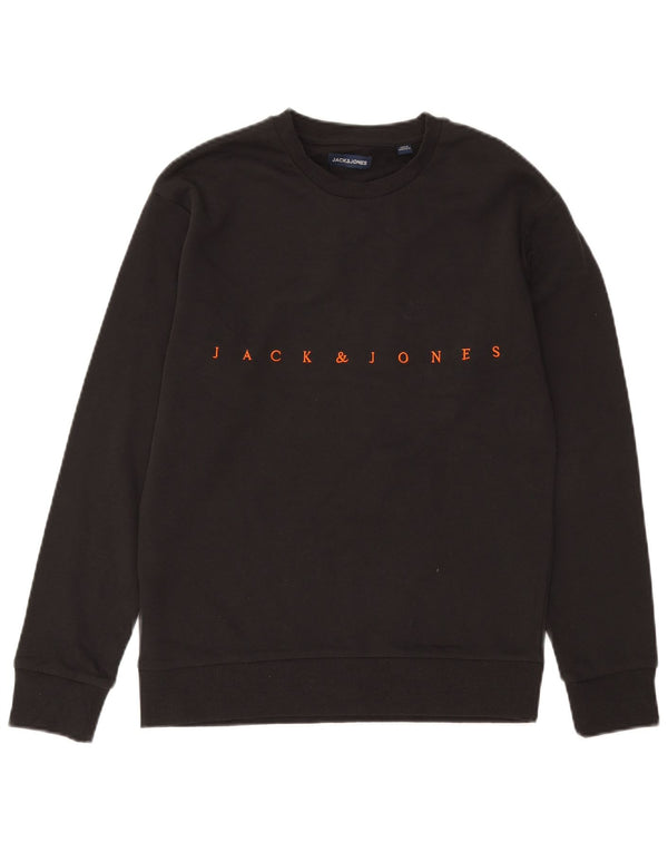 Jack & Jones Herren-Sweatshirt mit Grafik, mittelgraue Baumwolle