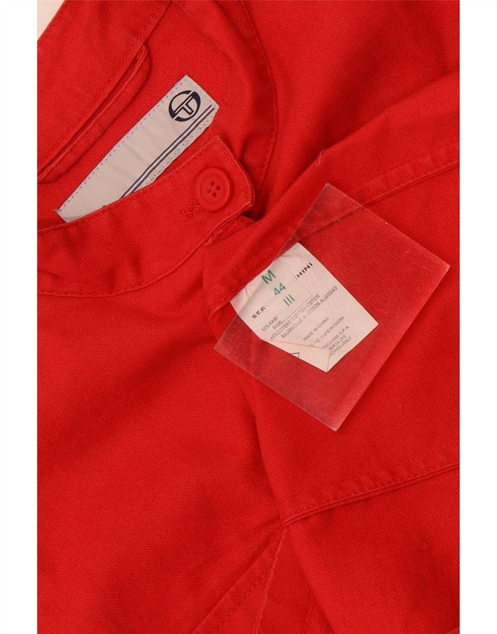 Sergio Tacchini Damen Utility Jacke IT 44 Medium Red Ramie