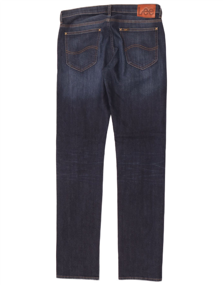 Lee Herren Daren Slim Jeans W33 L36 Marineblau Baumwolle