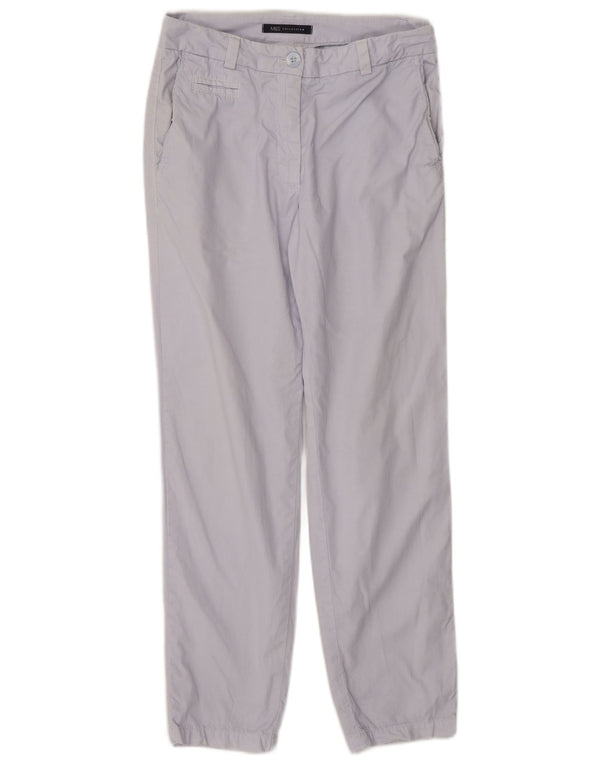 Marks & Spencer Damen Gerade Chinohose UK 8 Small W26 L27 Blau