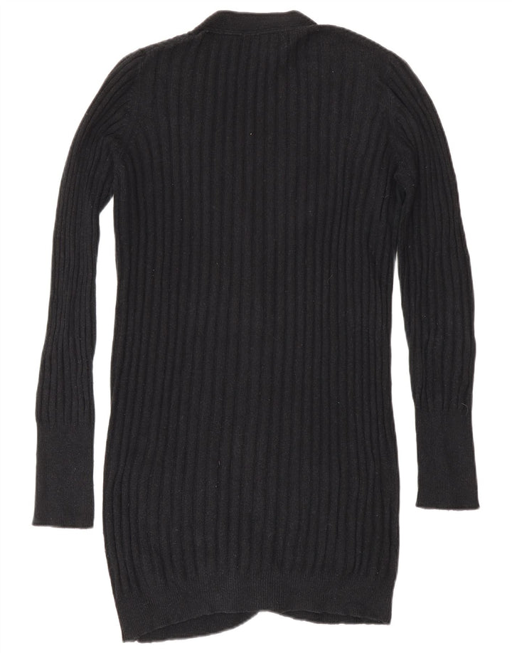 Zara Damen Strickjacke UK 12 Medium Schwarz