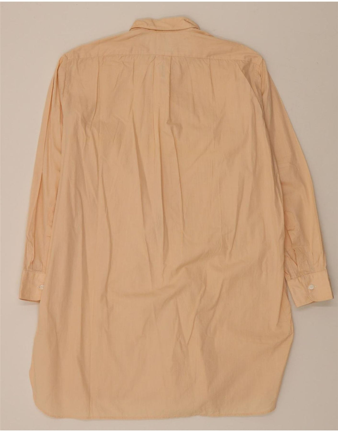 VINTAGE Womens Oversized Pullover Shirt Dress EU 40 Medium Beige Vintage Vintage and Second-Hand Vintage from Messina Hembry 