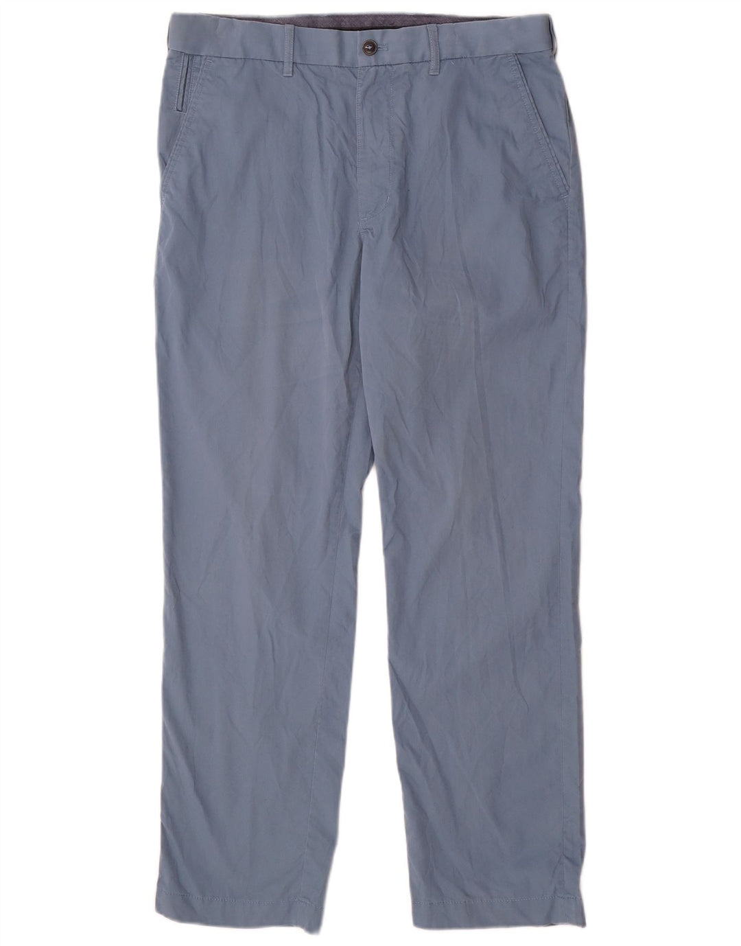 Gerade Herren-Chinohose von Marks & Spencer, W32, L29, Blau, Baumwolle