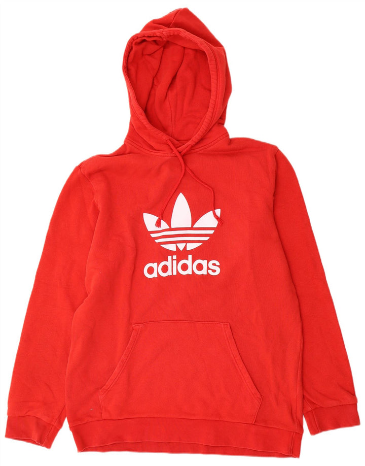 Adidas Herren Graphic Hoodie Pullover Mittelrote Baumwolle