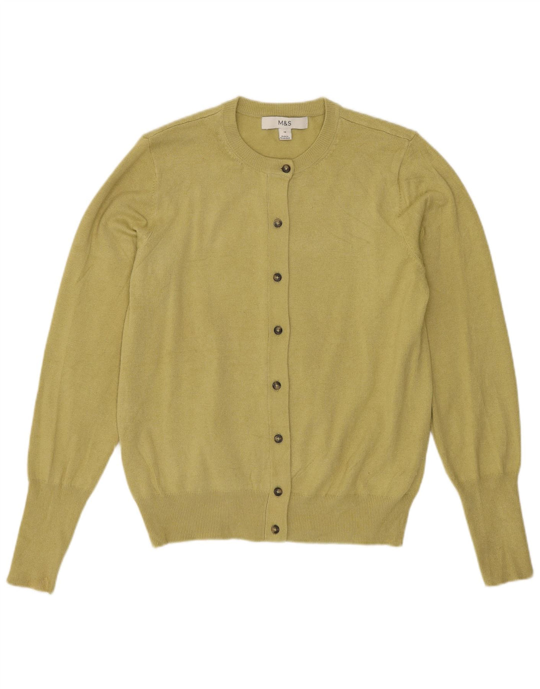 Marks & Spencer Damen-Cardigan-Pullover UK 10 Small Grüne Viskose