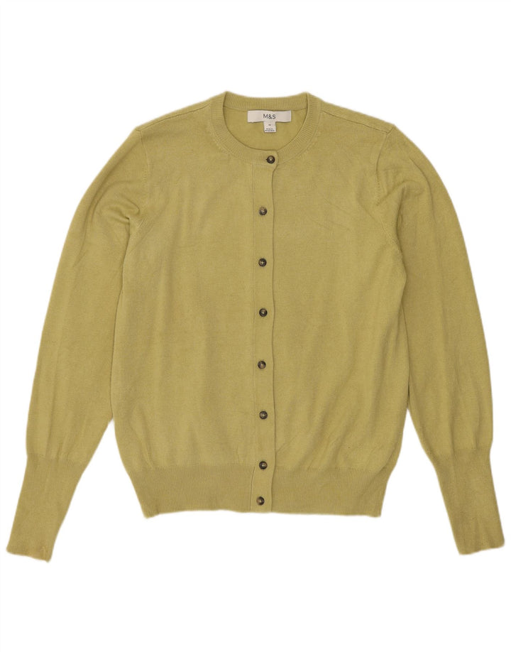 Marks & Spencer Damen-Cardigan-Pullover UK 10 Small Grüne Viskose