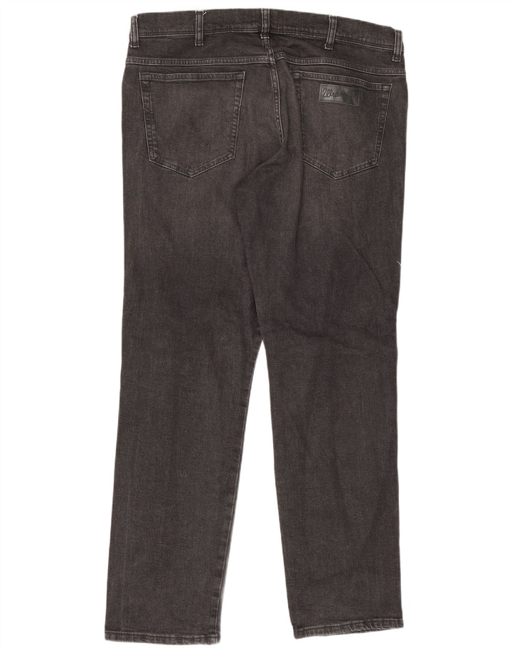 Wrangler Herren Texas Slim Jeans W38 L34 Graue Baumwolle