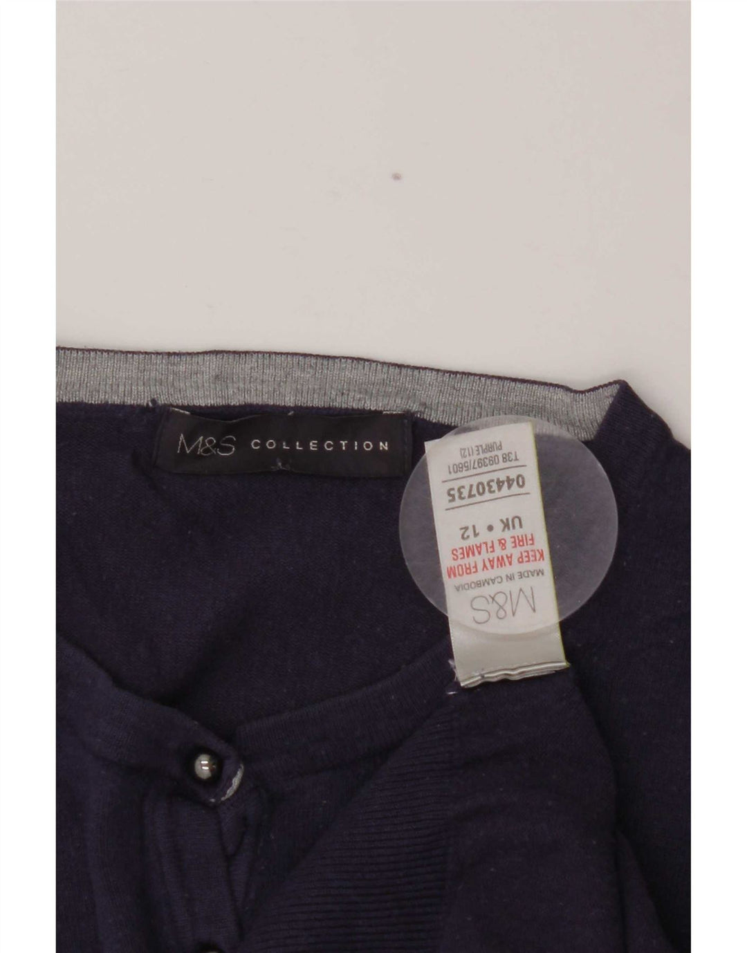 Marks & Spencer Damen-Cardigan-Pullover UK 12 Mittellila Viskose
