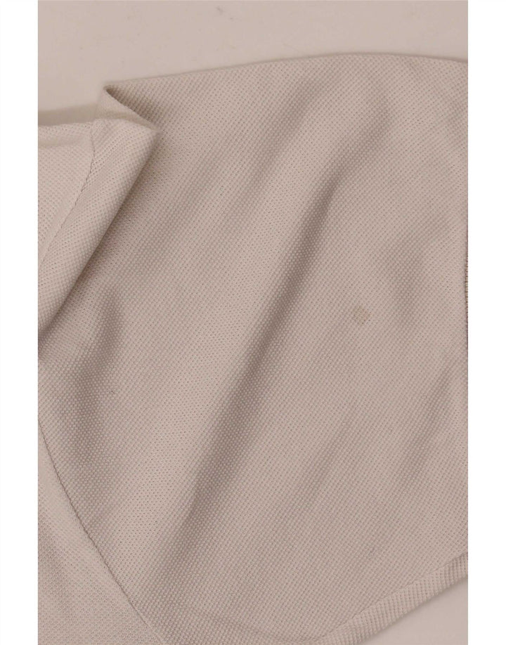 Lacoste Herren-Poloshirt, Größe 4, mittelweiße Baumwolle