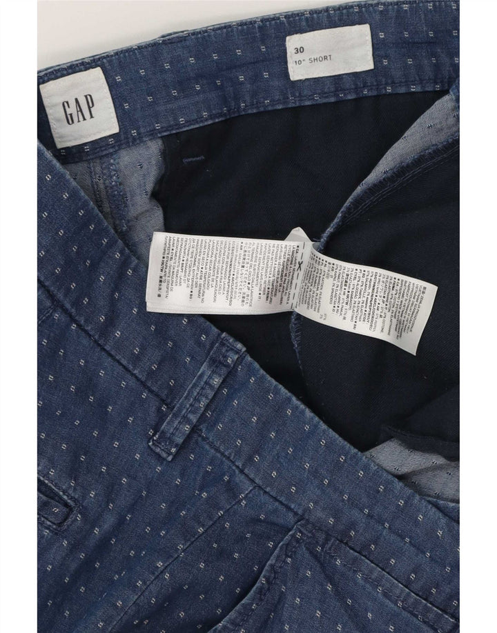 Gap Herren-Chinoshorts W30, mittelmarineblau gepunktete Baumwolle