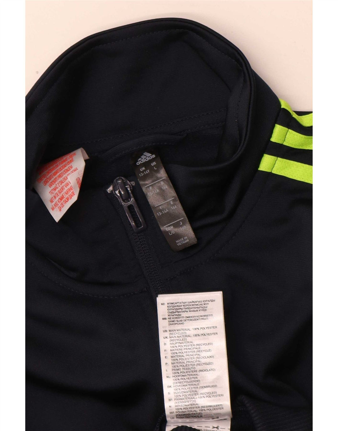 Adidas Jungen Aeroready Trainingsanzug Top Jacke 13-14 Jahre Marineblau Polyester