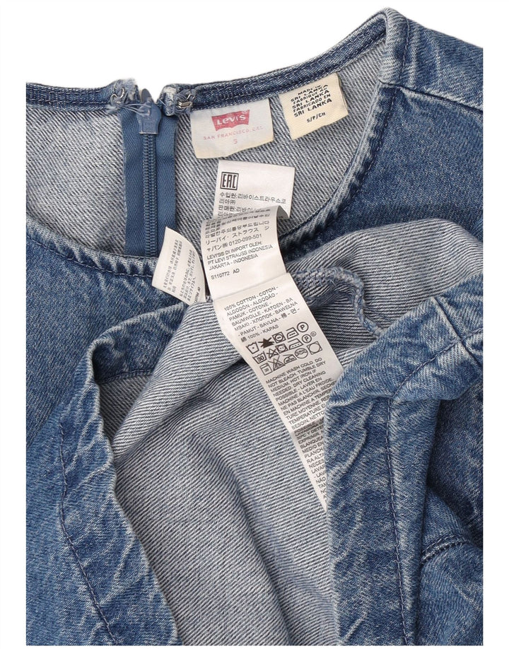 Levi's Denim-Blusenoberteil für Damen, UK 10, Größe S, Blau, Baumwolle