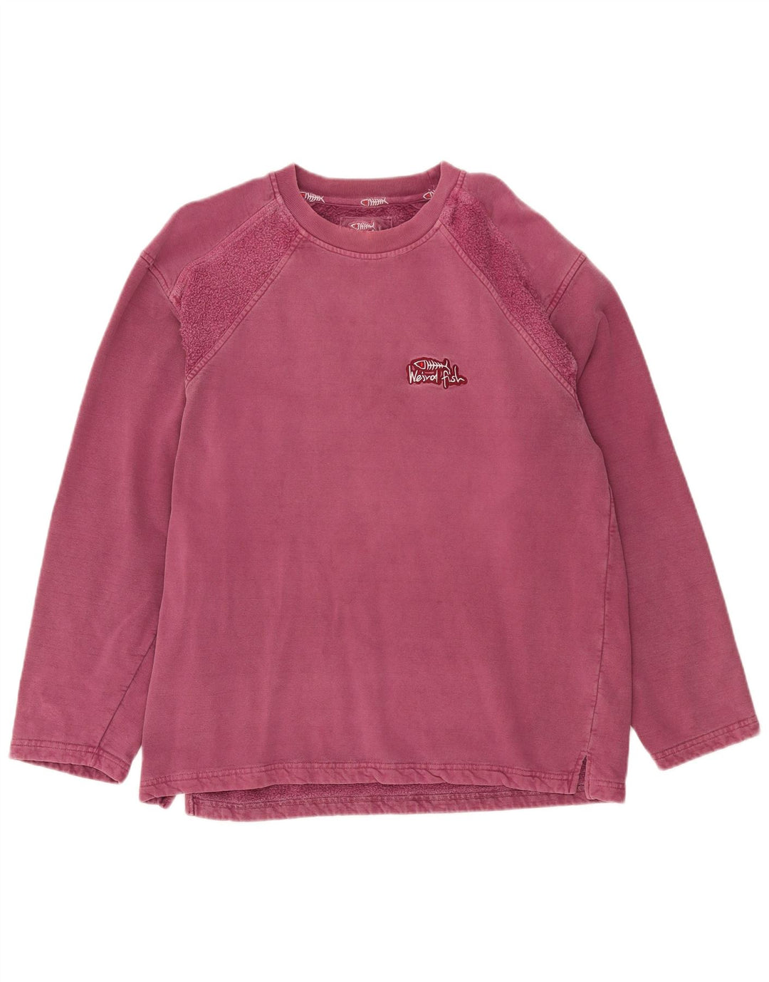 Weird Fish Herren-Sweatshirt, Pullover, Größe L, Rosa
