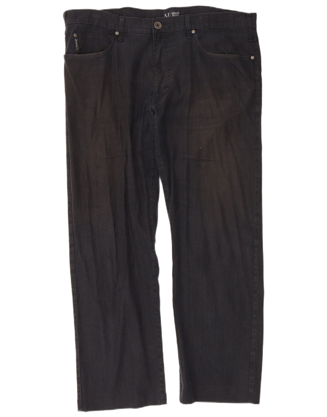 Armani Herren gerade Freizeithose W42 L30 Schwarz