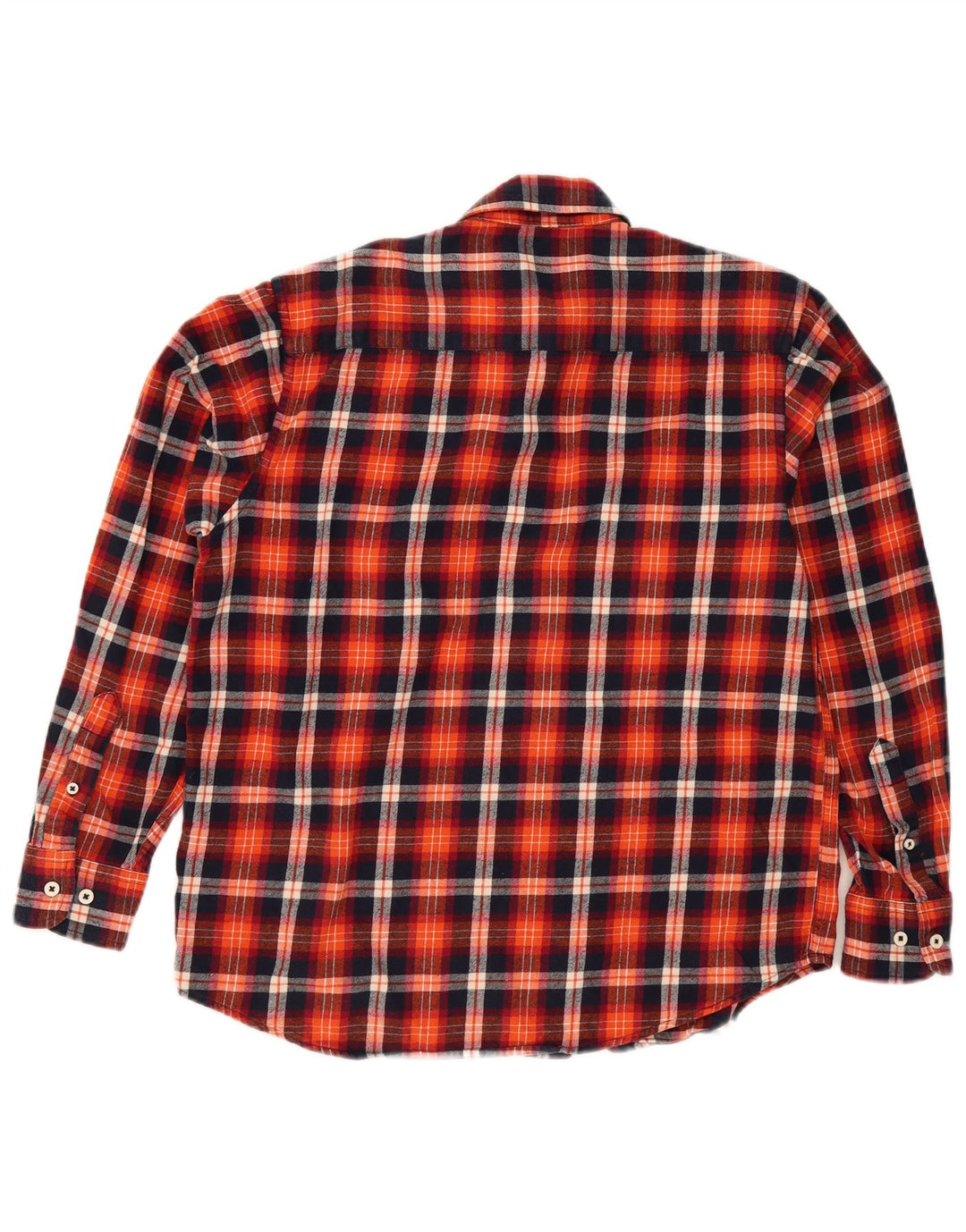 Vintage Herren Flanellhemd groß rot kariert