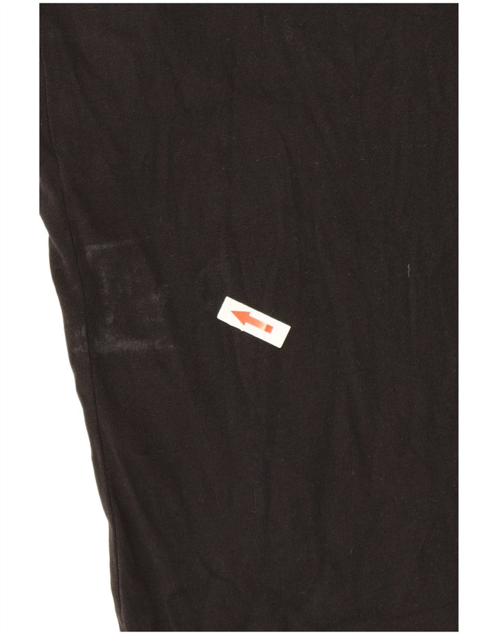 Reebok Herren T-Shirt Top Medium Schwarz Baumwolle