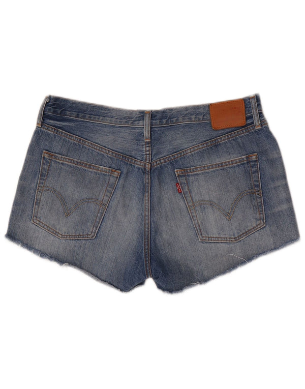 Levi's Damen 501 Denim Shorts W32 Large Blaue Baumwolle