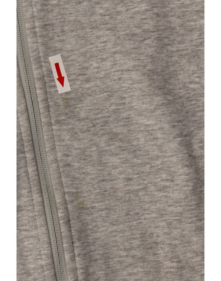 Puma Herren-Kapuzenpullover mit Reißverschluss, XL, graue Baumwolle