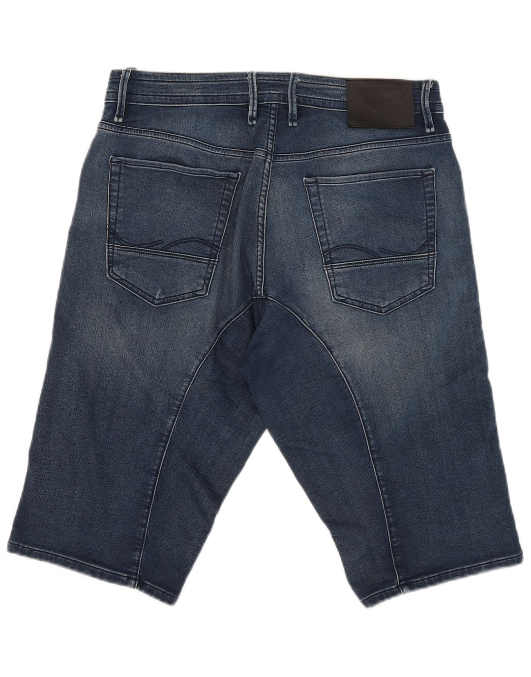 Jack & Jones Herren-Jeansshorts mit lockerer Passform, Größe M, W32, Blau, Baumwolle