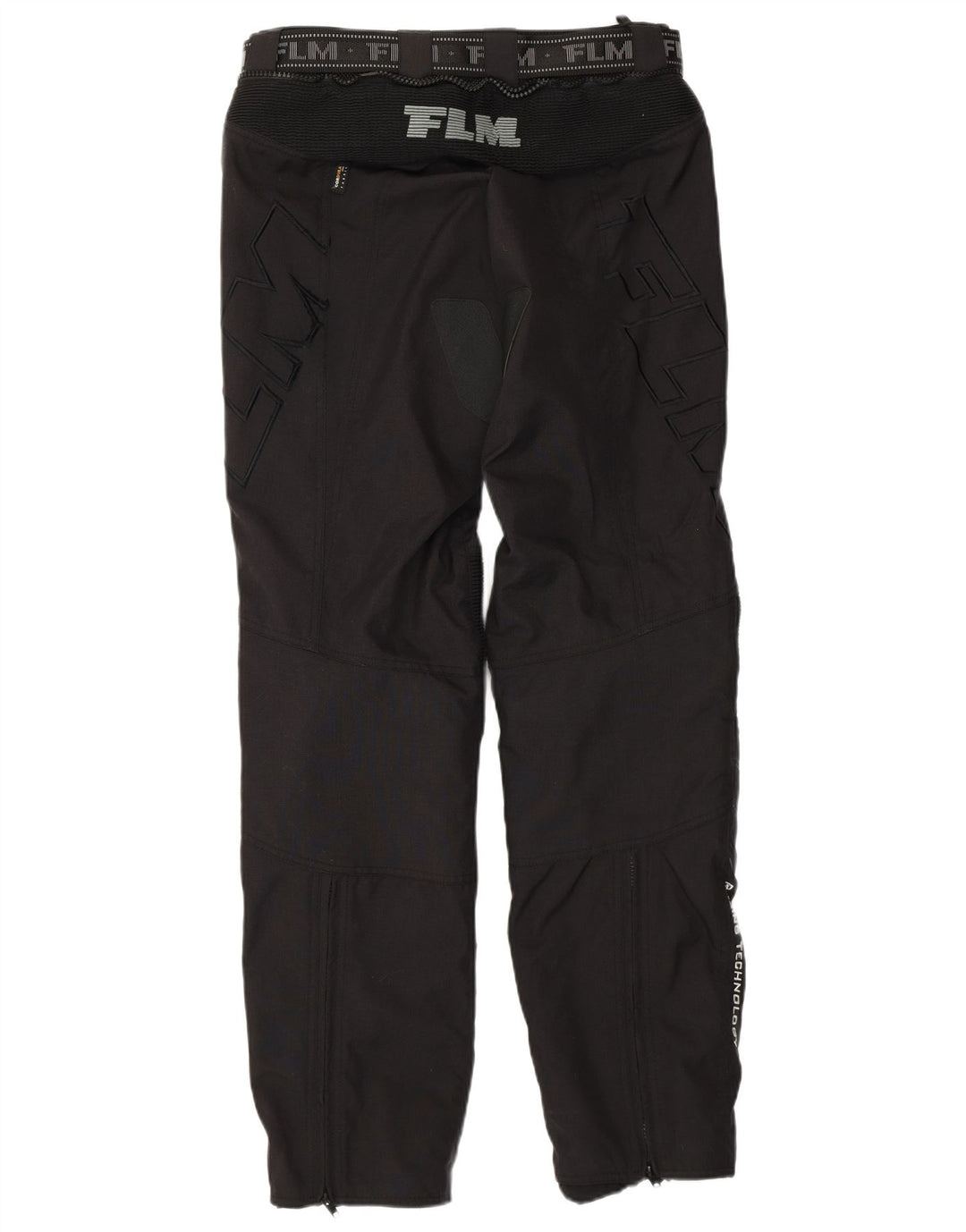 FLM Herren Graphic Moto Racer Hose IT 52 XL W38 L31 Schwarzes Polyamid