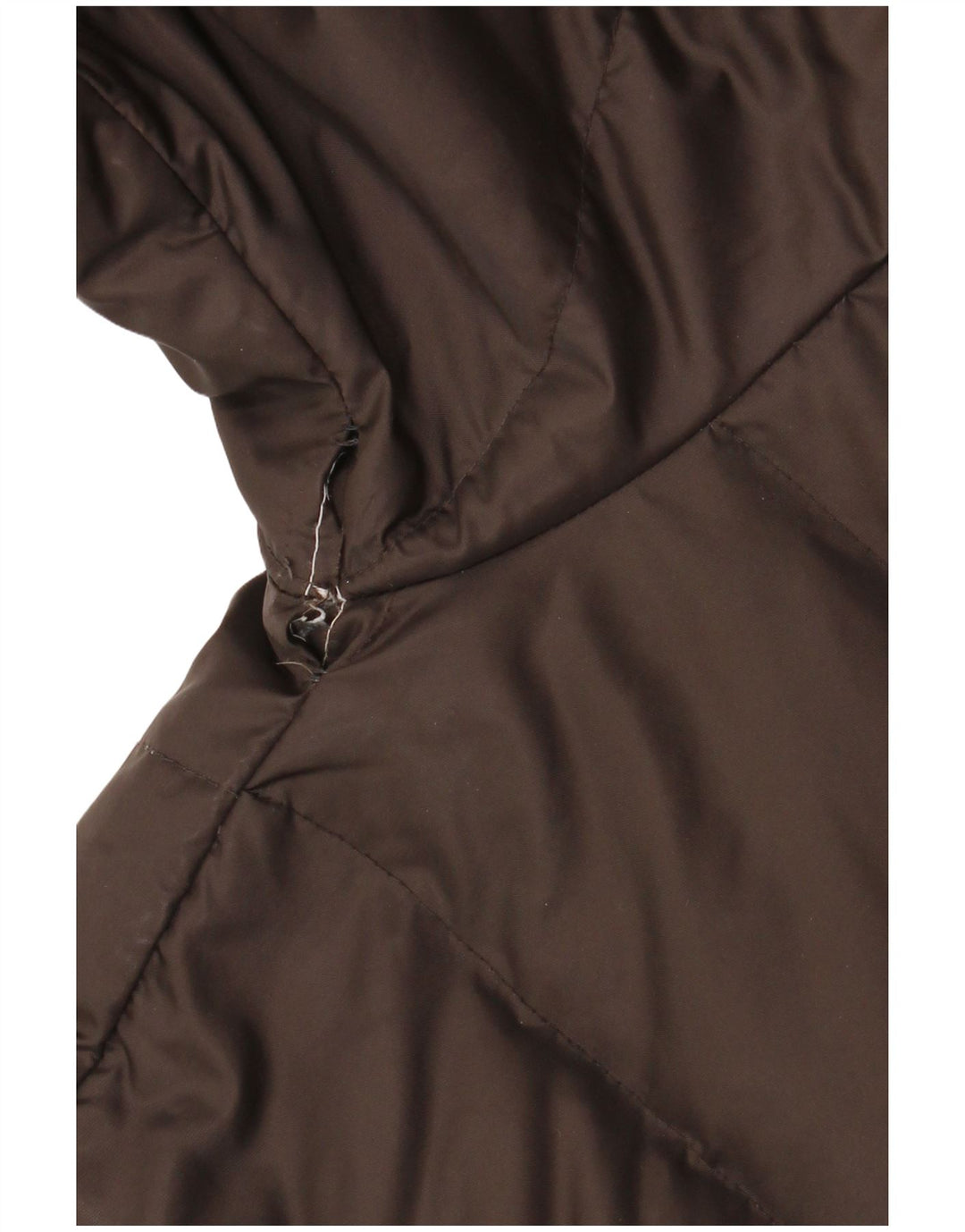 Alberto Aspesi Damen Wattierte Jacke UK 16 Large Braunes Nylon