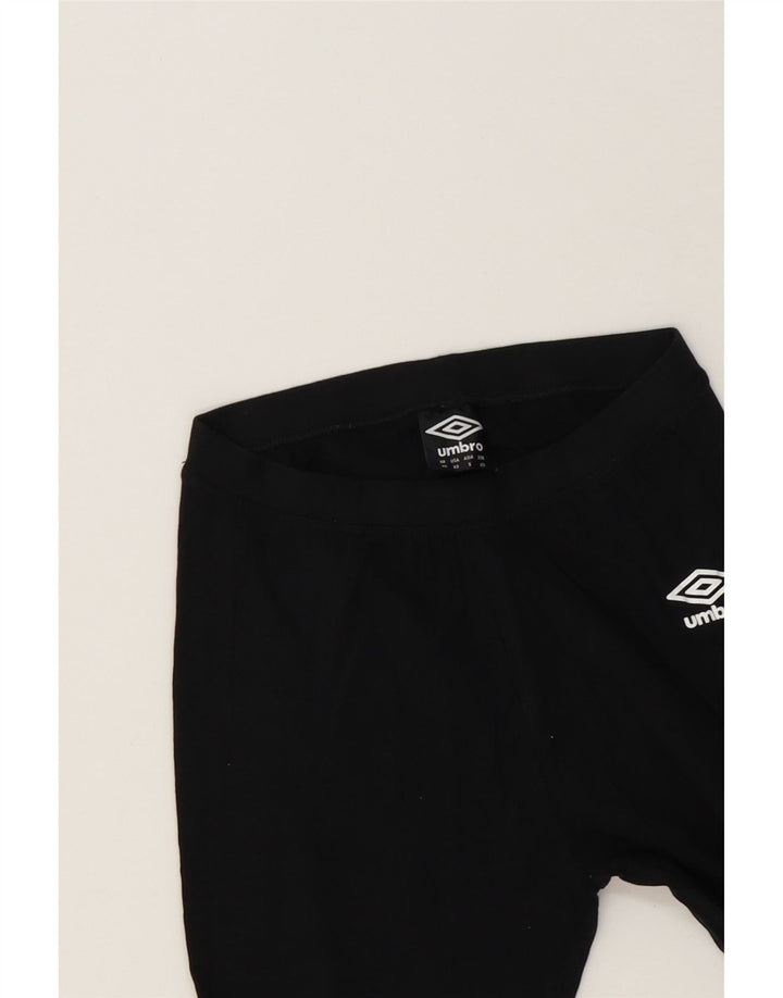 UMBRO Womens Graphic Leggings UK 6 XS  Black Vintage Umbro and Second-Hand Umbro from Messina Hembry 