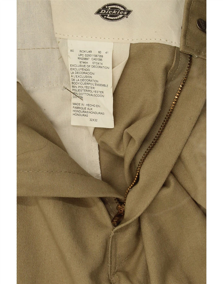 Dickies Gerade Herren-Chinohose W32 L32 Beige Polyester