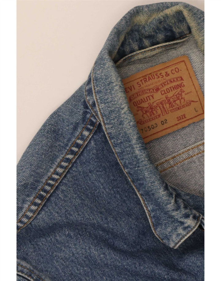 Levi's Herren Jeansjacke UK 40 Large Blau