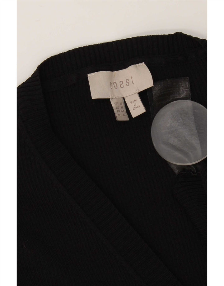 Coast Damen-Pulloverkleid, Gr. 46, Größe L, aus schwarzem Nylon