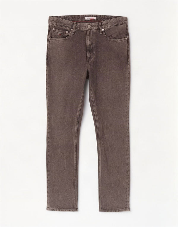 Tommy Hilfiger Herren Straight Jeans W33 L32 Graue Baumwolle