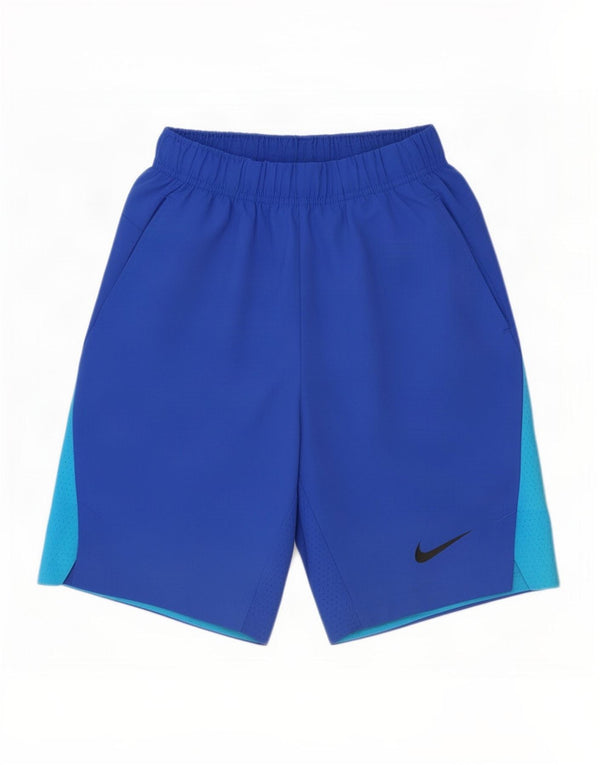 Nike Dri Fit Sportshorts für Jungen, 10–11 Jahre, Mittelblau, Farbblock